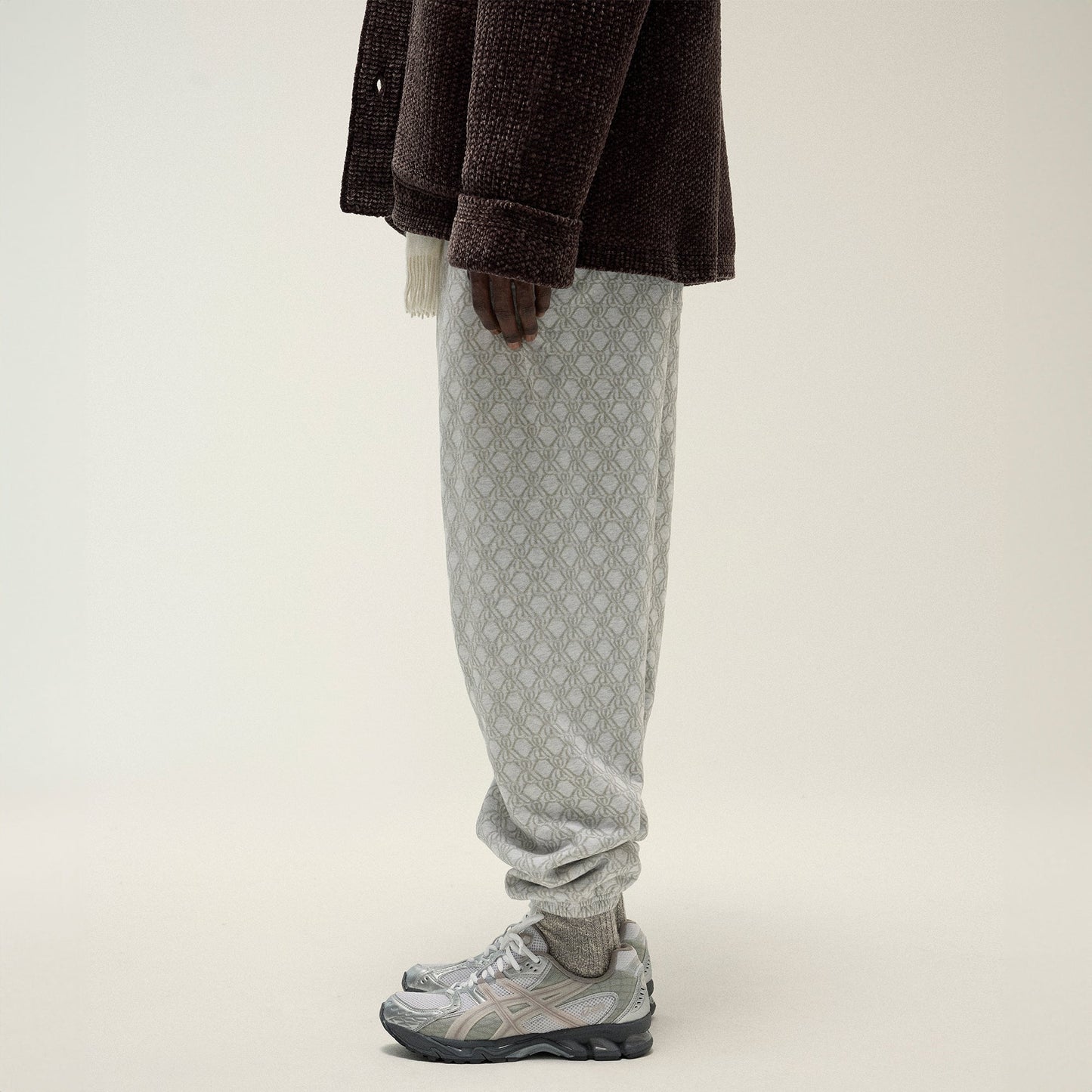 Men Kith Kith Bonded Fleece Nelson Sweatpant - Light Heather Grey