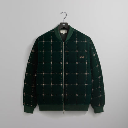 Men Kith Kith Beaded Velvet Clay Bomber Jacket - Stadium