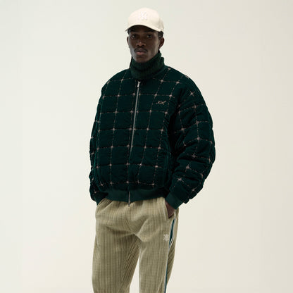 Men Kith Kith Beaded Velvet Clay Bomber Jacket - Stadium