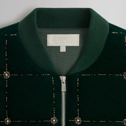 Men Kith Kith Beaded Velvet Clay Bomber Jacket - Stadium