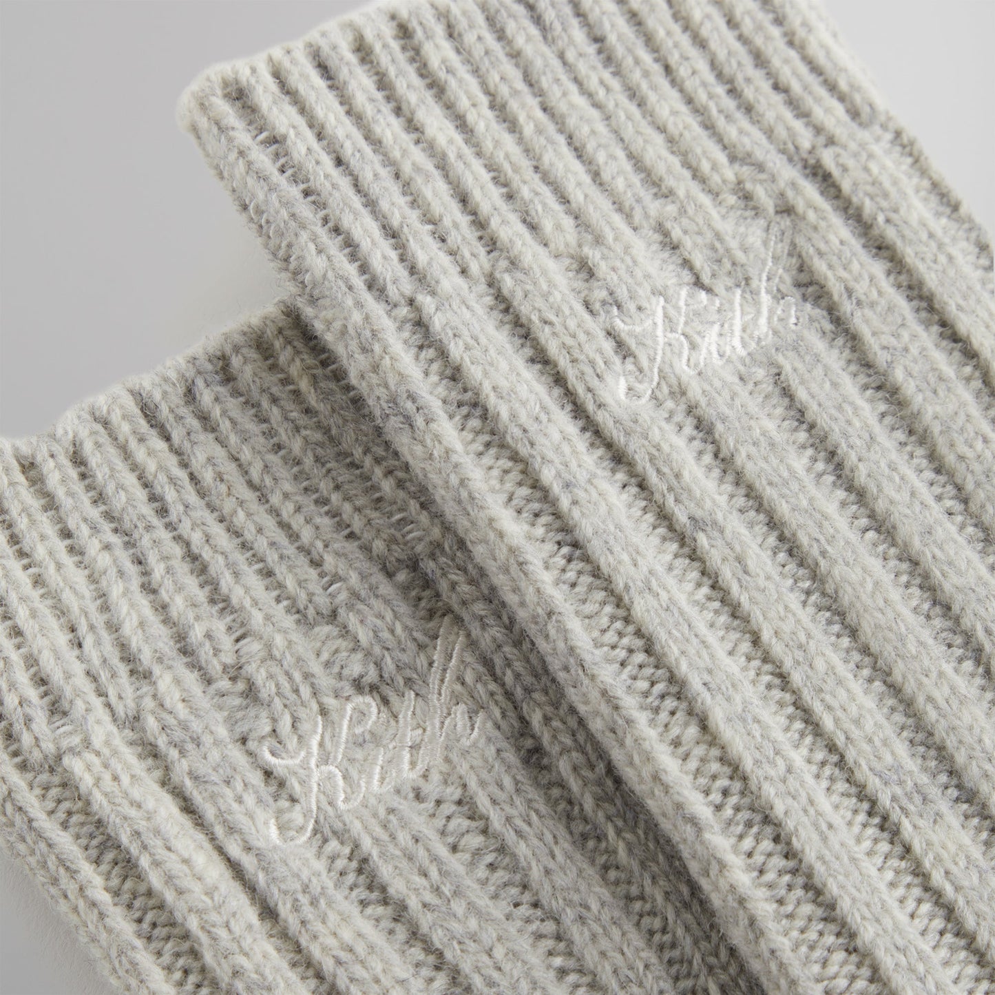 Men Kith Kith Wool Socks - Light Heather Grey