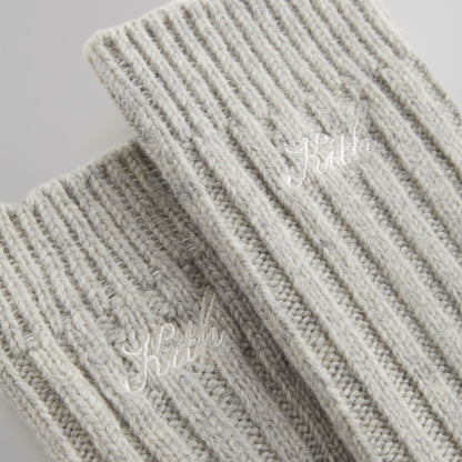 Men Kith Kith Wool Socks - Light Heather Grey