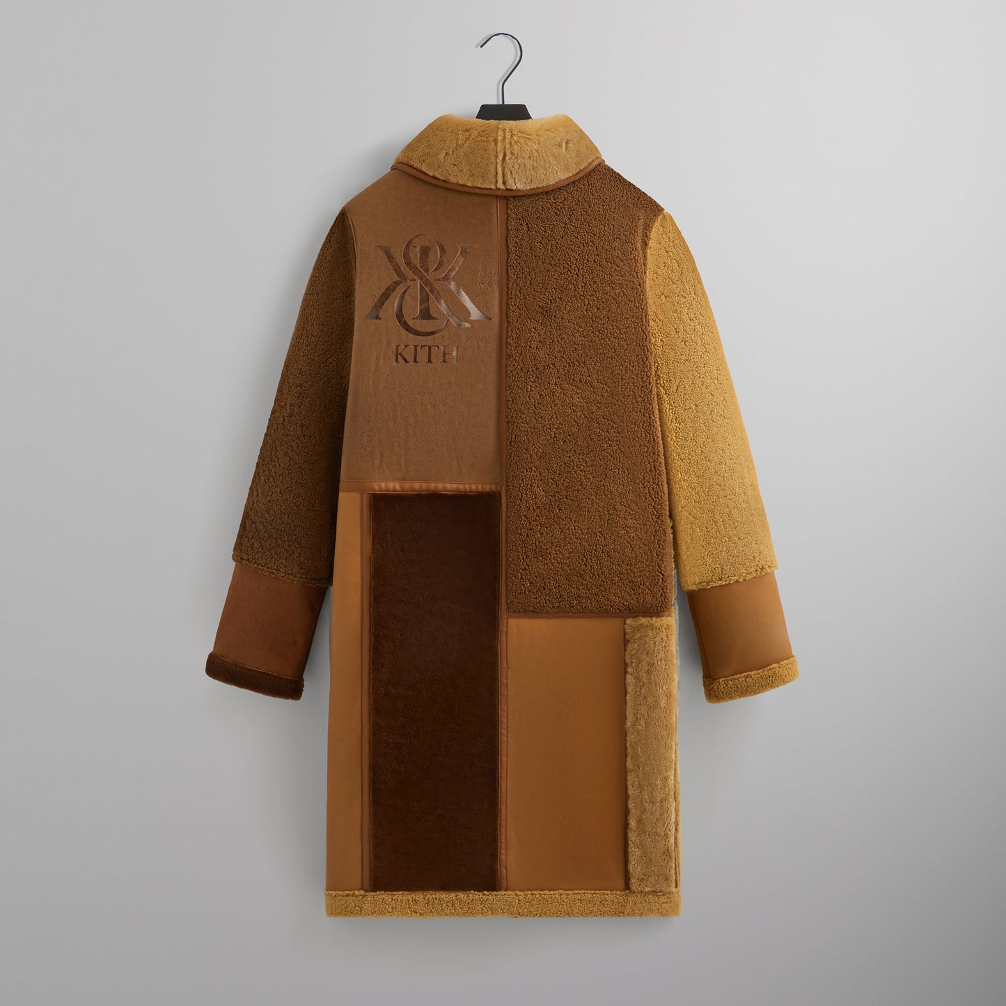 Men Kith Kith Shearling Patchwork Becker Coat - Mesa