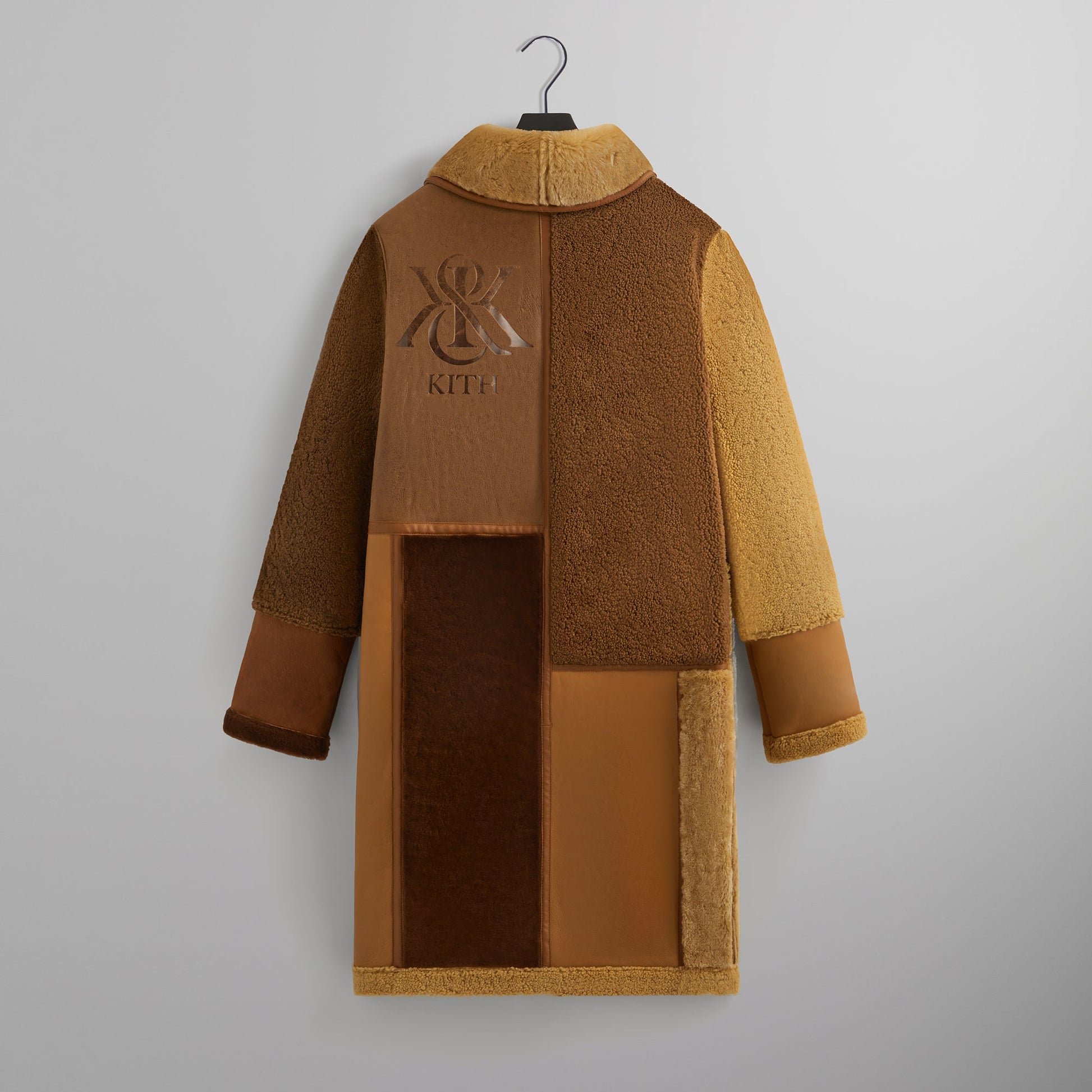 Men Kith Kith Shearling Patchwork Becker Coat - Mesa