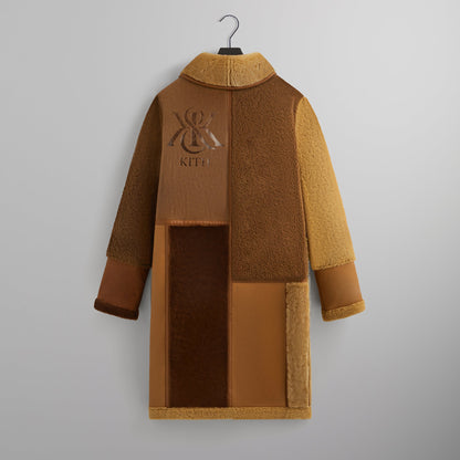 Men Kith Kith Shearling Patchwork Becker Coat - Mesa