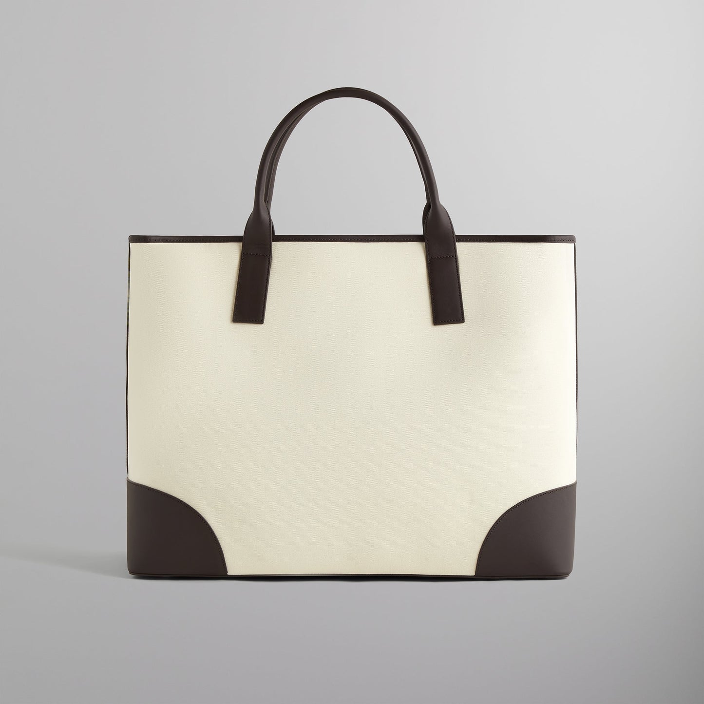 Men Kith Kith Leather Trimmed Canvas Tote - Sandrift