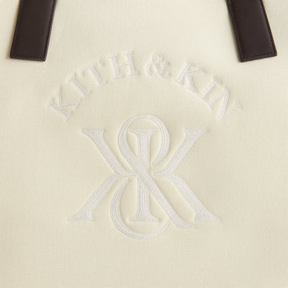Men Kith Kith Leather Trimmed Canvas Tote - Sandrift