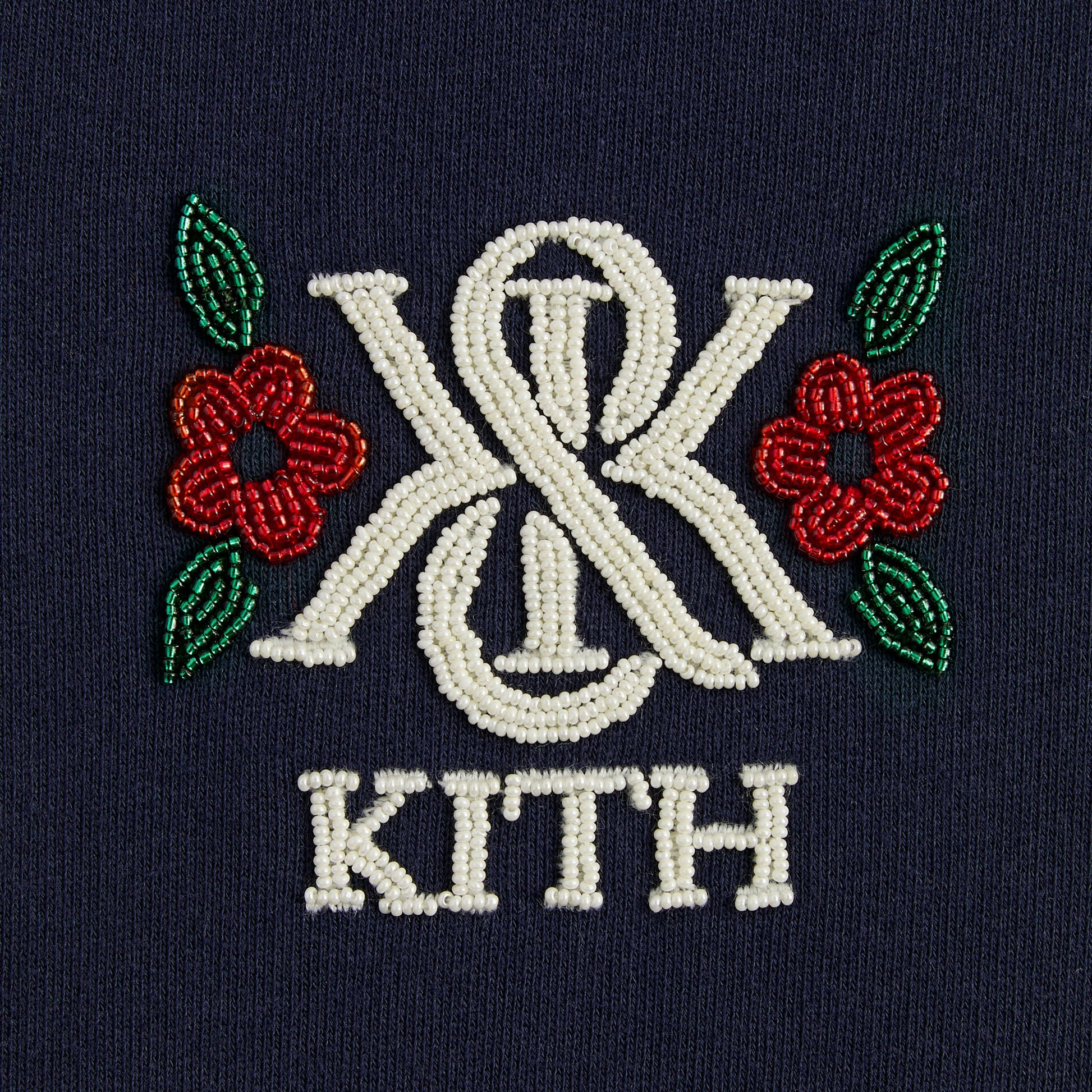 Men Kith Kith K&K Beaded Nelson Hoodie - Nocturnal