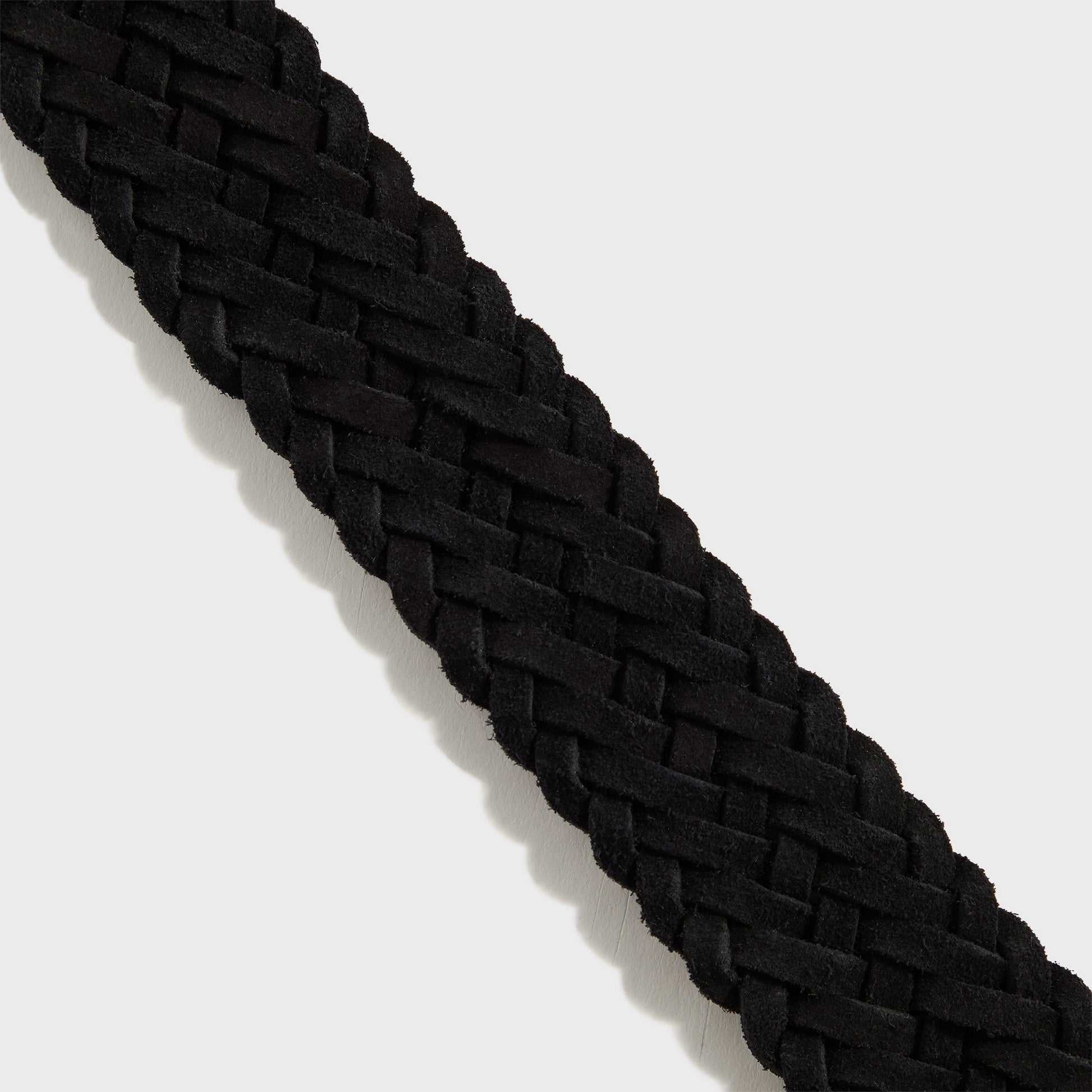 Men Kith Anderson's Suede Woven Belt - Black