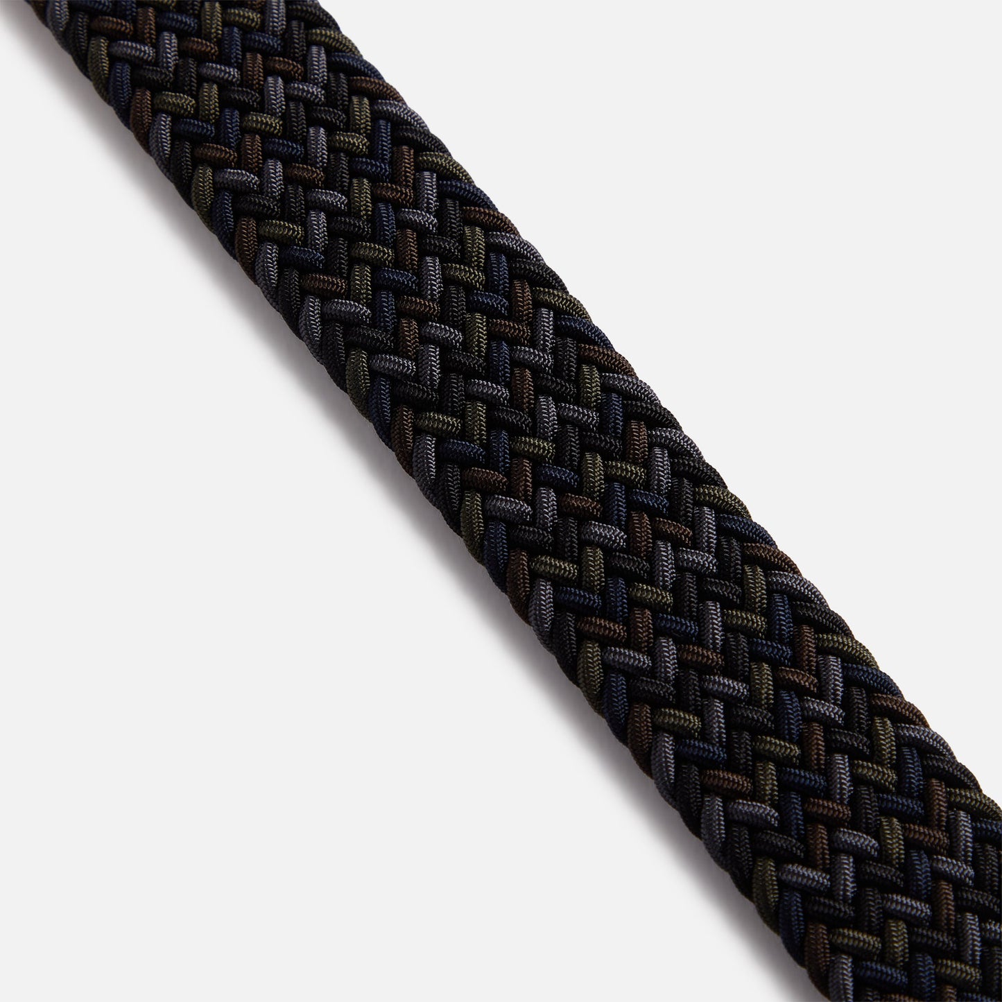 Men Kith Anderson's Multi Color Stretch Woven Belt - Blue / Grey / Black