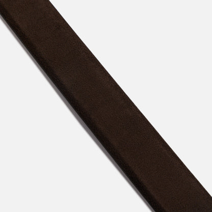 Men Kith Anderson's Suede Semi Formal Belt - Dark Brown