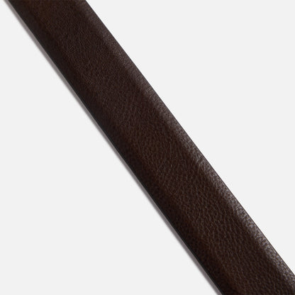 Men Kith Anderson's Tanned Leather Belt With Metal Tip And Keeper - Brown