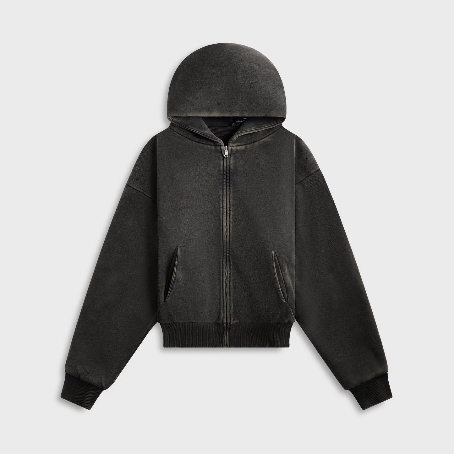 Men Kith Entire Studios Thermal Hoodie - Washed Black
