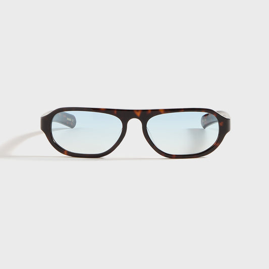 Men Kith Flatlist Penn - Dark Tortoise / Blue Gradient Lens
