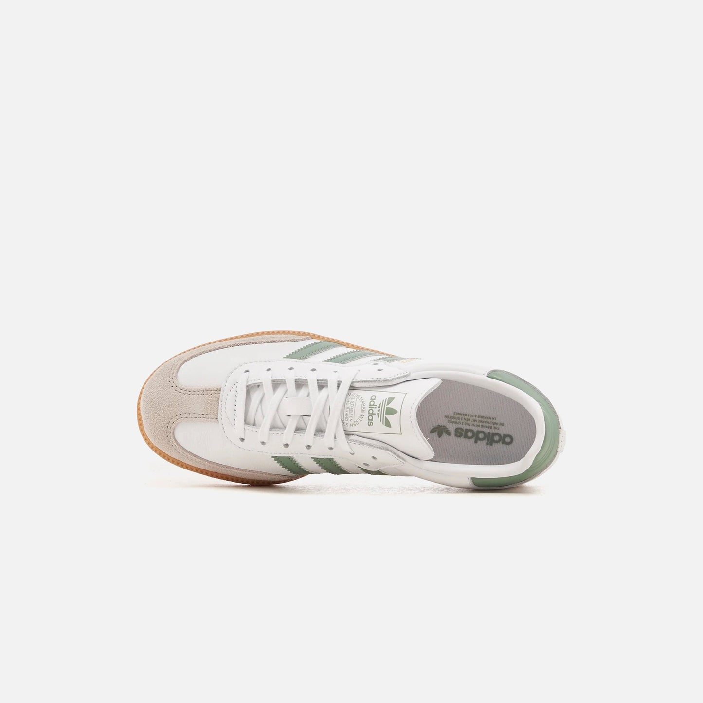 Kids Kith adidas Kids Samba OG - Cloud White / Silver Green / Gum