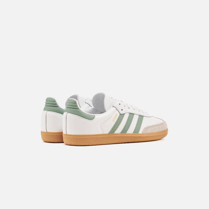 Kids Kith adidas Kids Samba OG - Cloud White / Silver Green / Gum