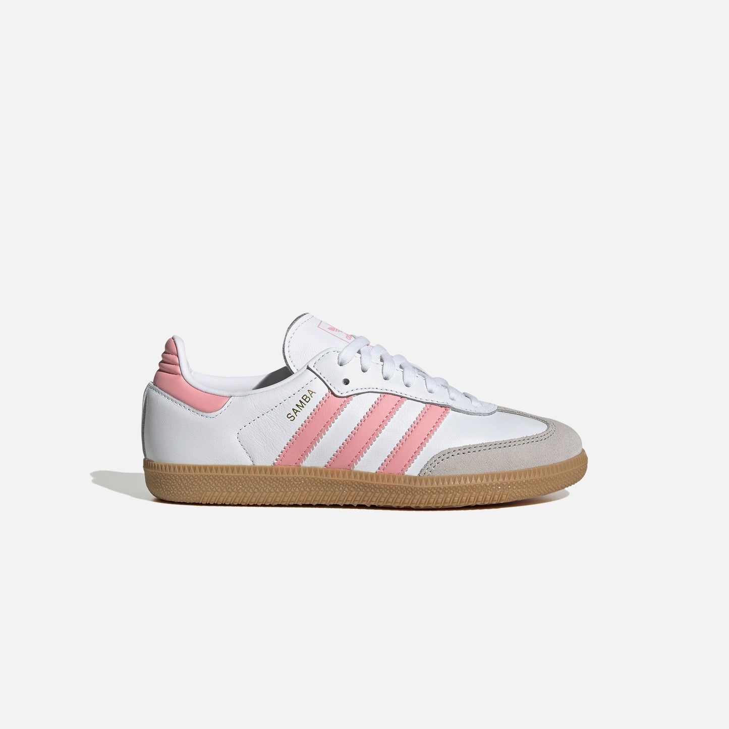 Kids Kith adidas Junior Samba OG - White / Semi Pink Spark / Gum