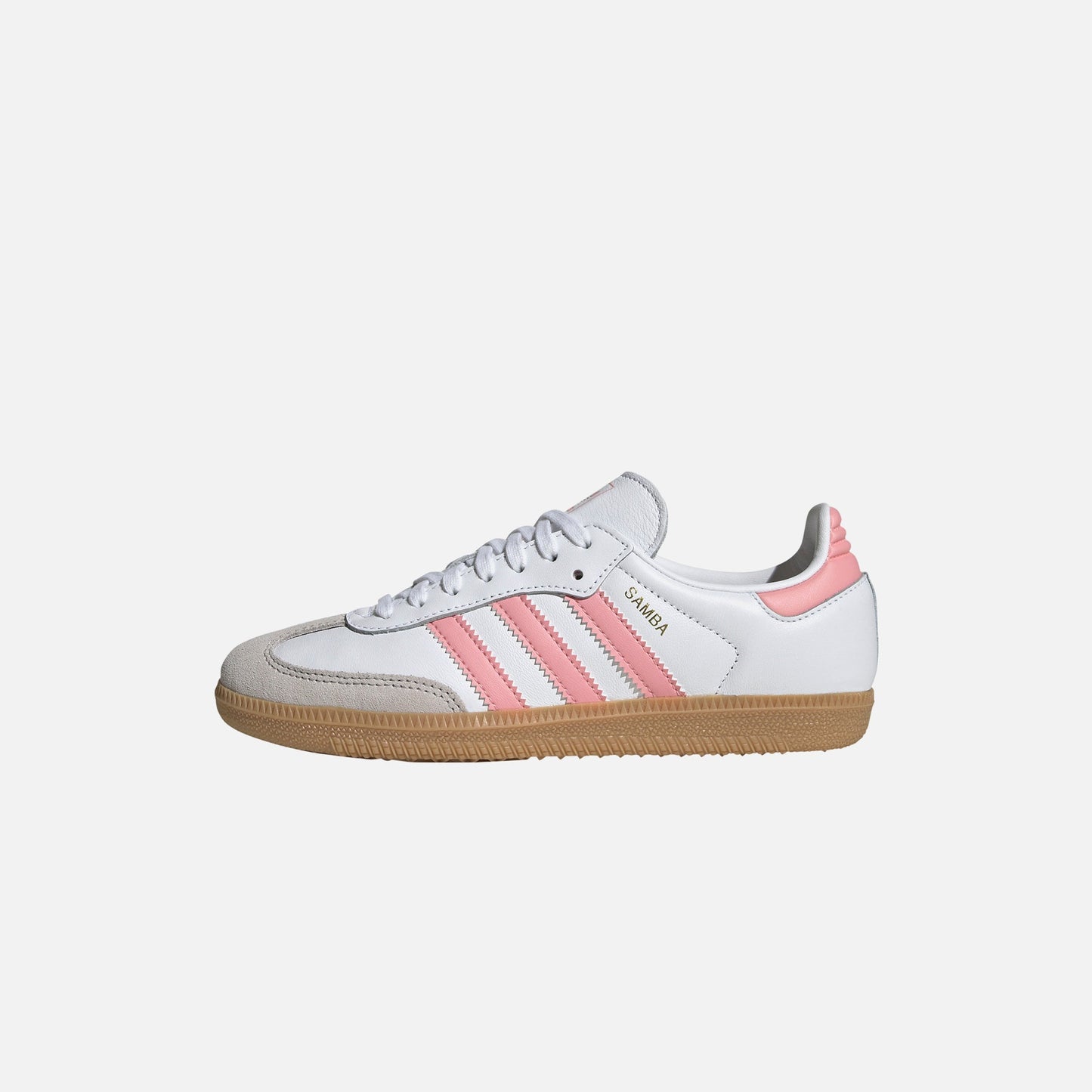 Kids Kith adidas Junior Samba OG - White / Semi Pink Spark / Gum