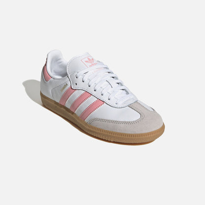 Kids Kith adidas Junior Samba OG - White / Semi Pink Spark / Gum
