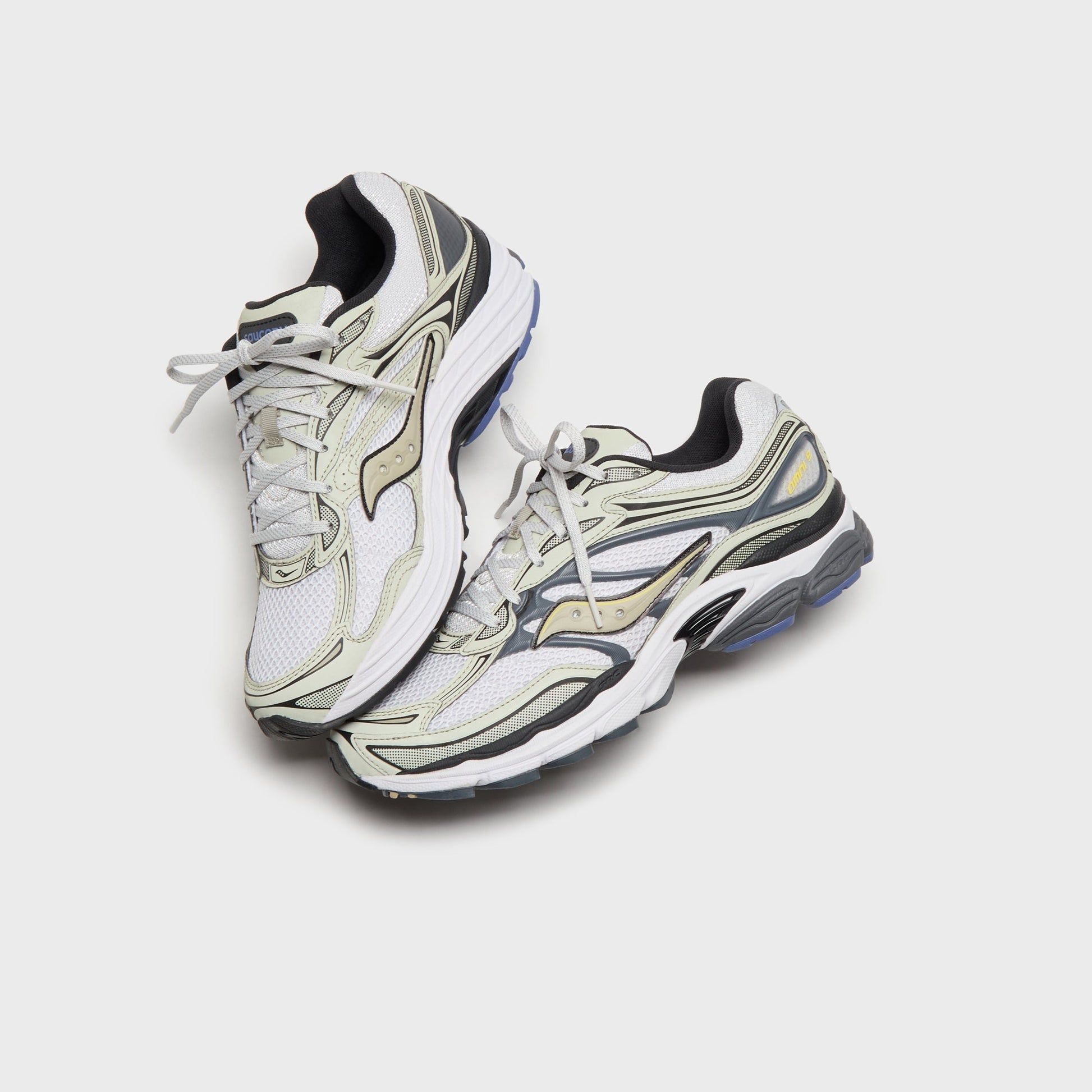 Men Kith Saucony Progrid Omni 9 - White / Gold