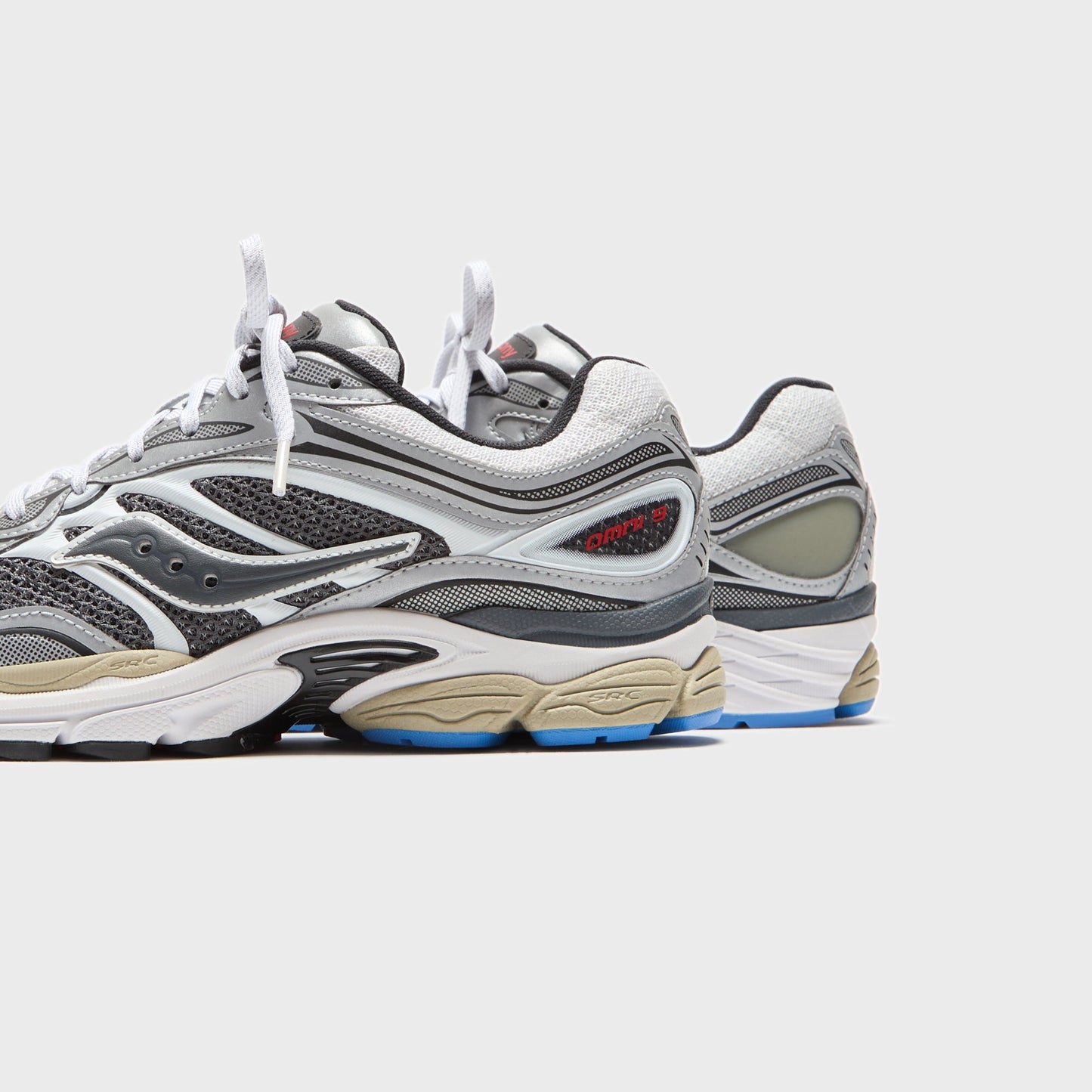 Men Kith Saucony Progrid Omni 9 - Grey / Silver
