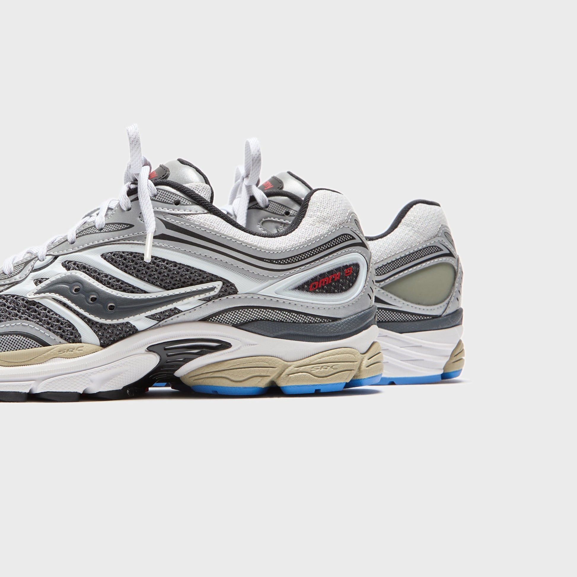 Men Kith Saucony Progrid Omni 9 - Grey / Silver