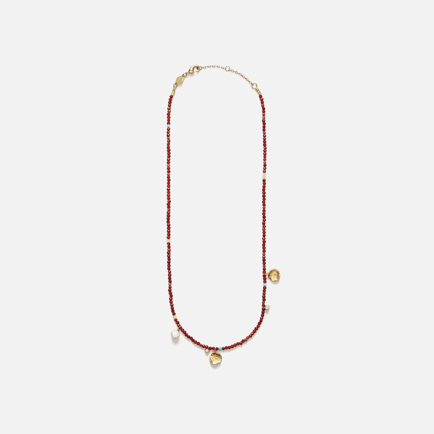 Women Kith Anni Lu Maroon Harmony Necklace - Multi
