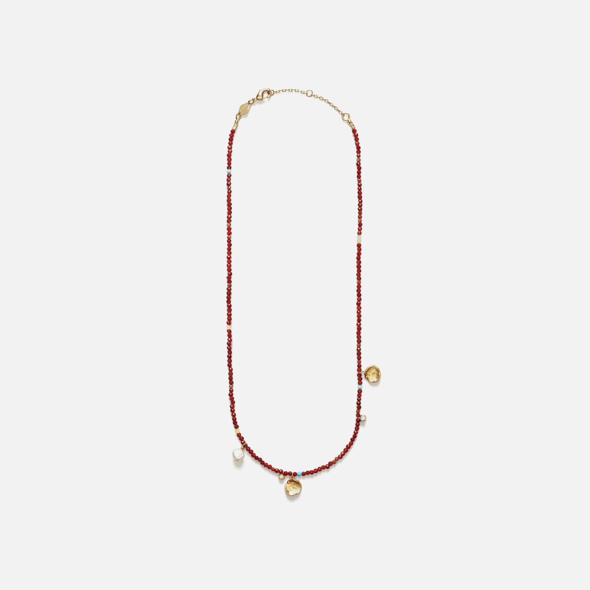Women Kith Anni Lu Maroon Harmony Necklace - Multi