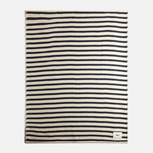 Women Kith Tekla Lambswool Blanket - Magpie Stripes