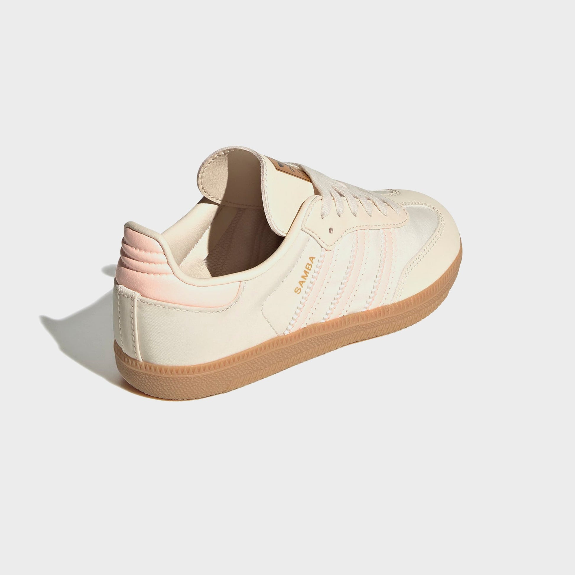 Kids Kith adidas PS Samba OG - Wonder White / Clear Orange / Gum 3