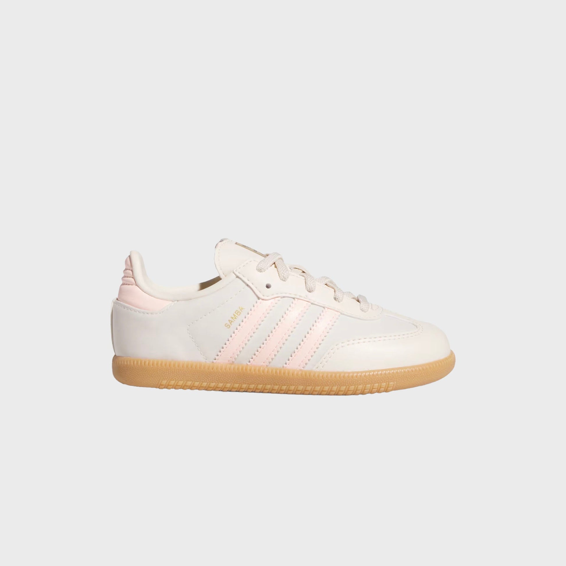 Kids Kith adidas TD Samba OG - Wonder White / Clear Orange / Gum 3