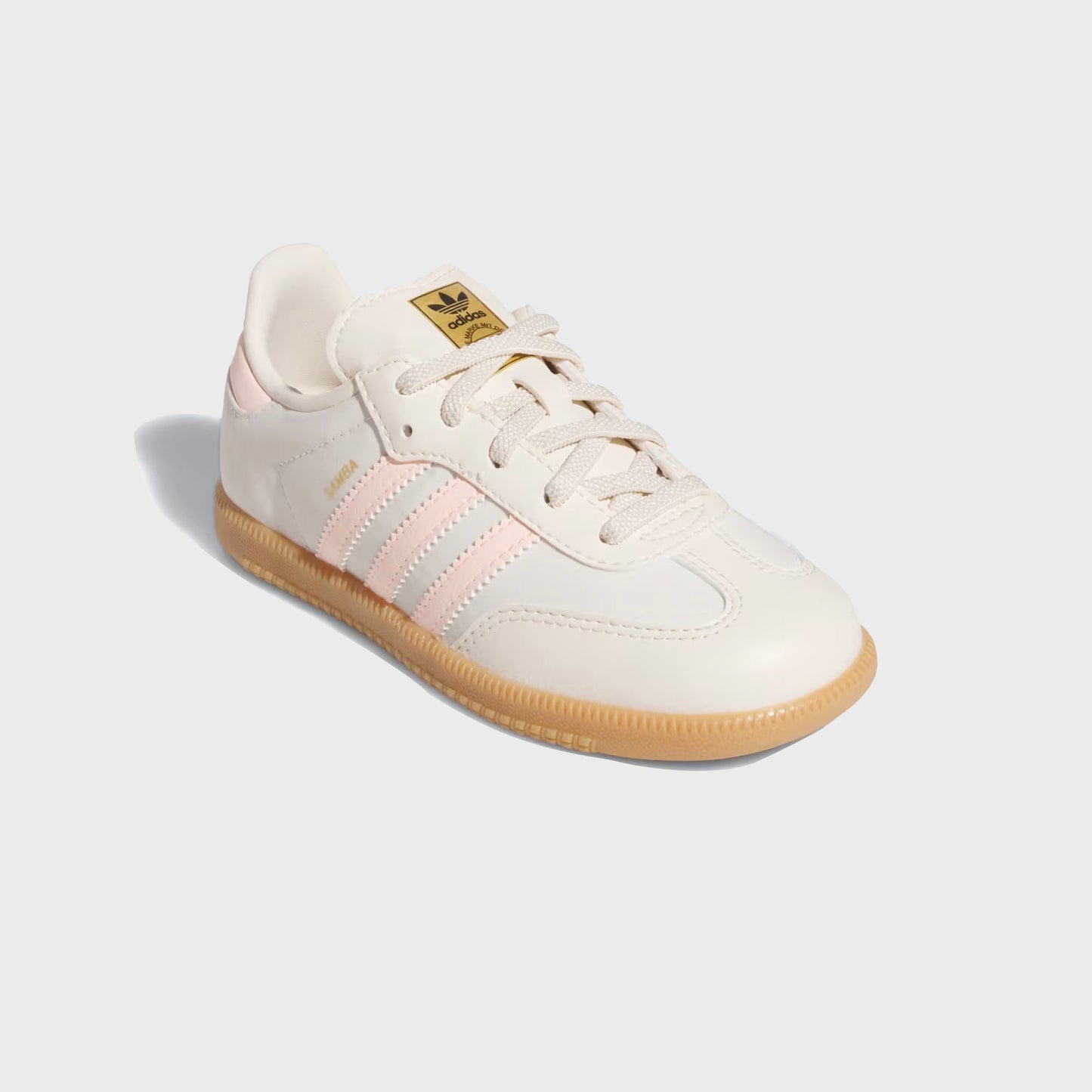 Kids Kith adidas TD Samba OG - Wonder White / Clear Orange / Gum 3