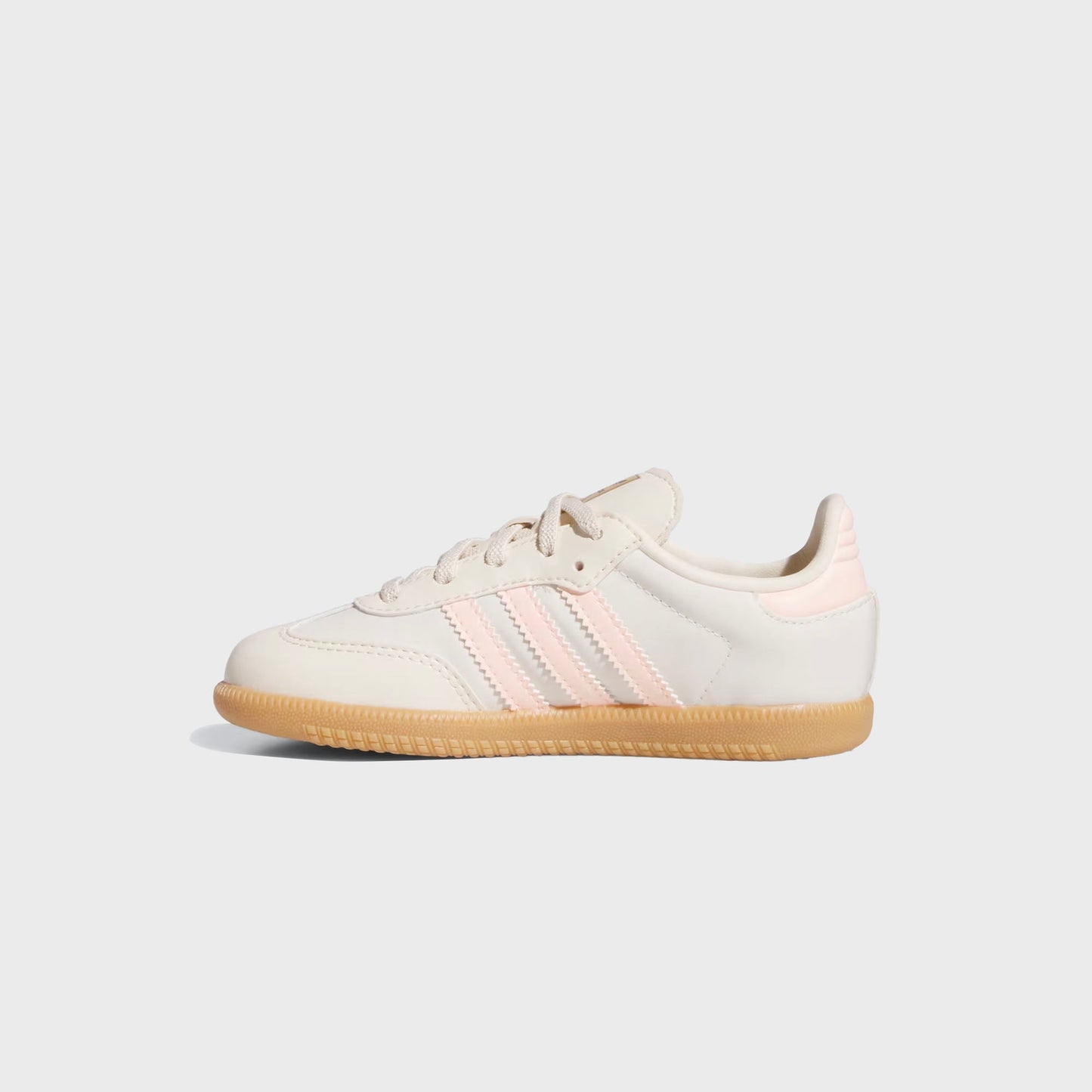 Kids Kith adidas TD Samba OG - Wonder White / Clear Orange / Gum 3