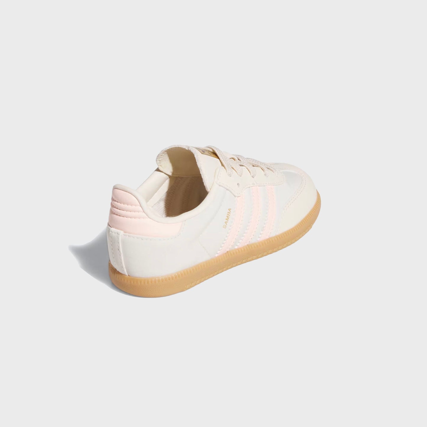 Kids Kith adidas TD Samba OG - Wonder White / Clear Orange / Gum 3