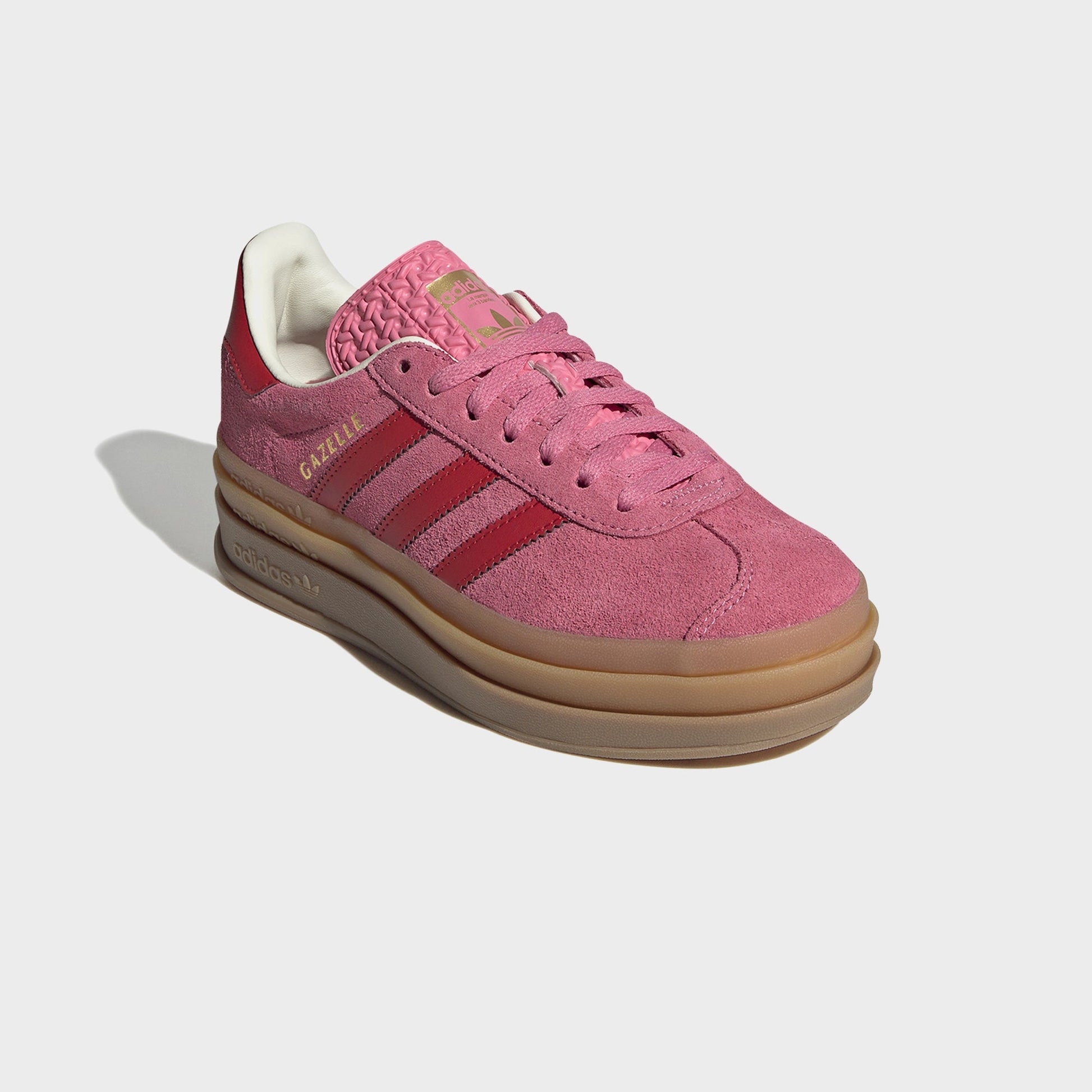 Kids Kith adidas GS Gazelle Bold - Rose / Scarlet