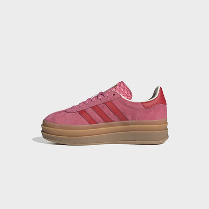 Kids Kith adidas GS Gazelle Bold - Rose / Scarlet