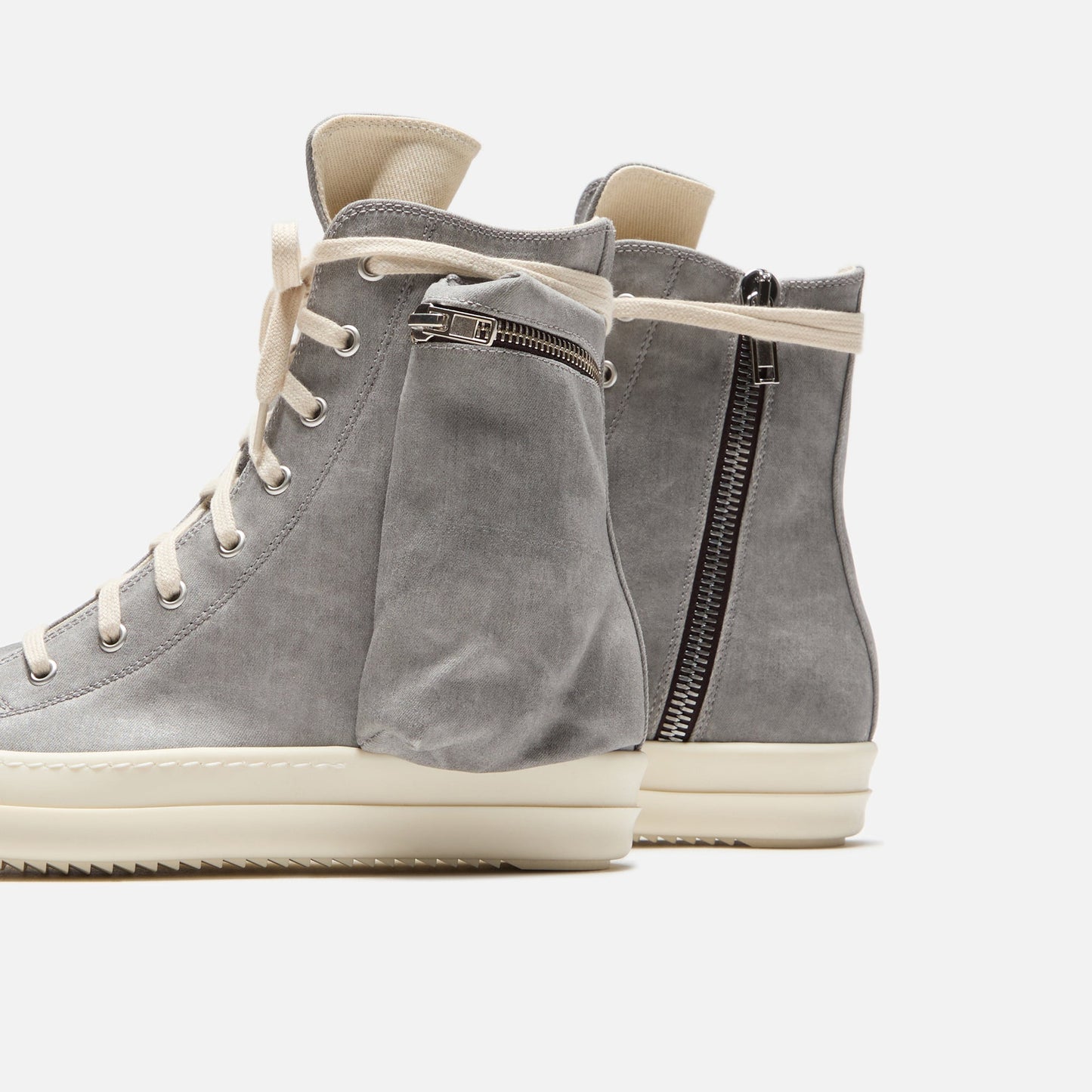 Men|Women Kith Rick Owens DRKSHDW Cargo Sneakers - Pearl / Milk