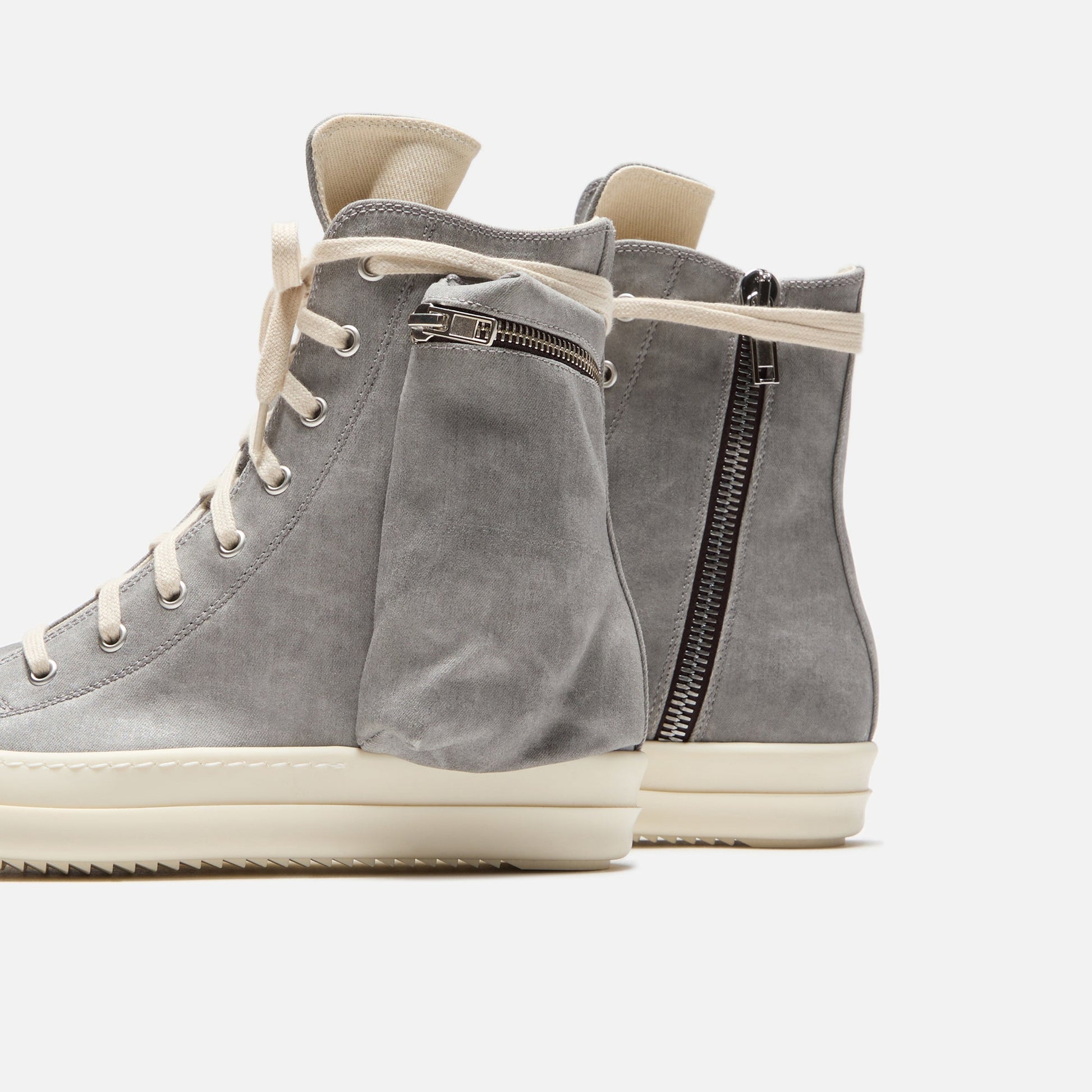 Men|Women Kith Rick Owens DRKSHDW Cargo Sneakers - Pearl / Milk