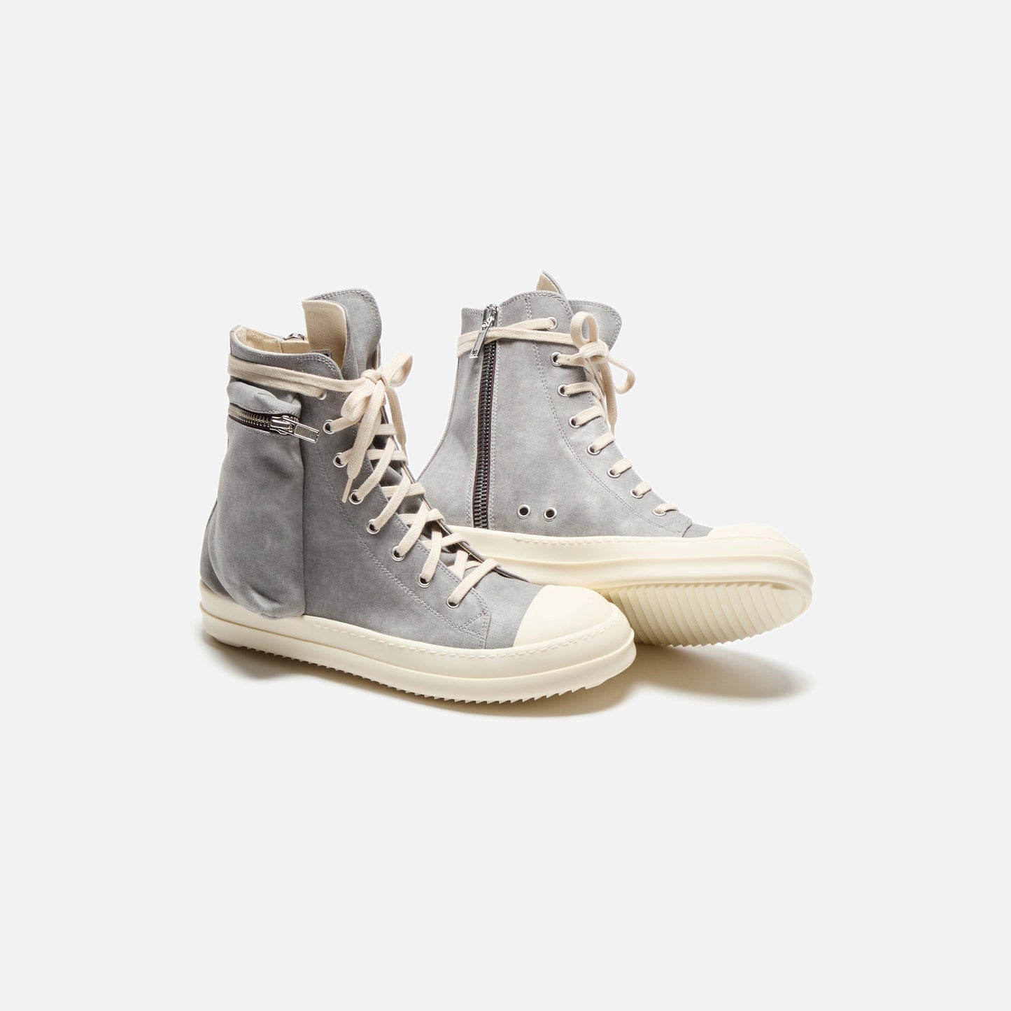 Men|Women Kith Rick Owens DRKSHDW Cargo Sneakers - Pearl / Milk