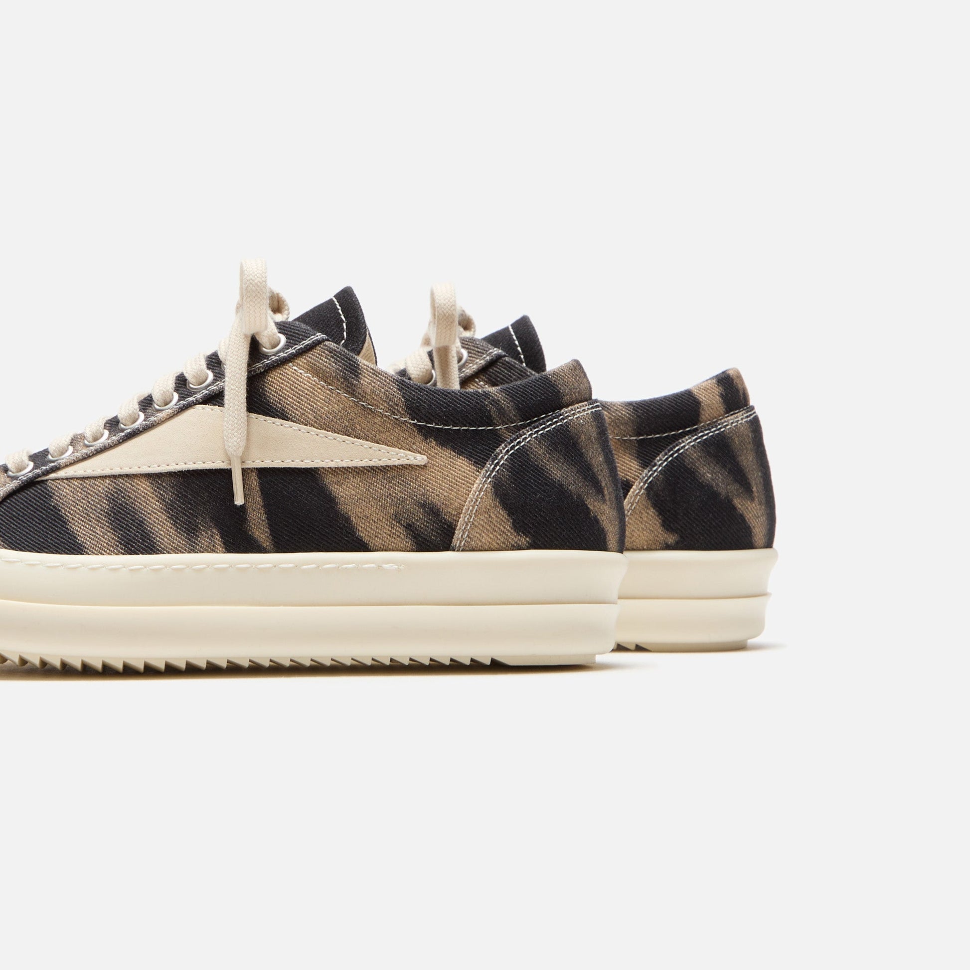 Men Kith Rick Owens Vintage Sneakers - Black / Terra / Milk