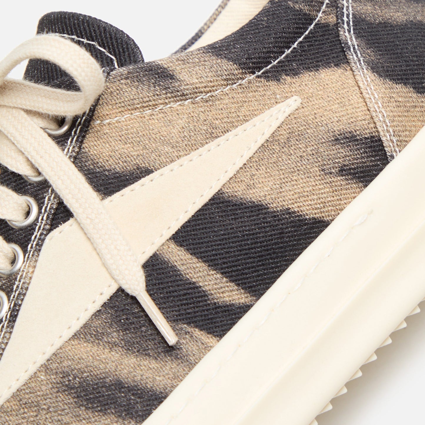 Men Kith Rick Owens Vintage Sneakers - Black / Terra / Milk