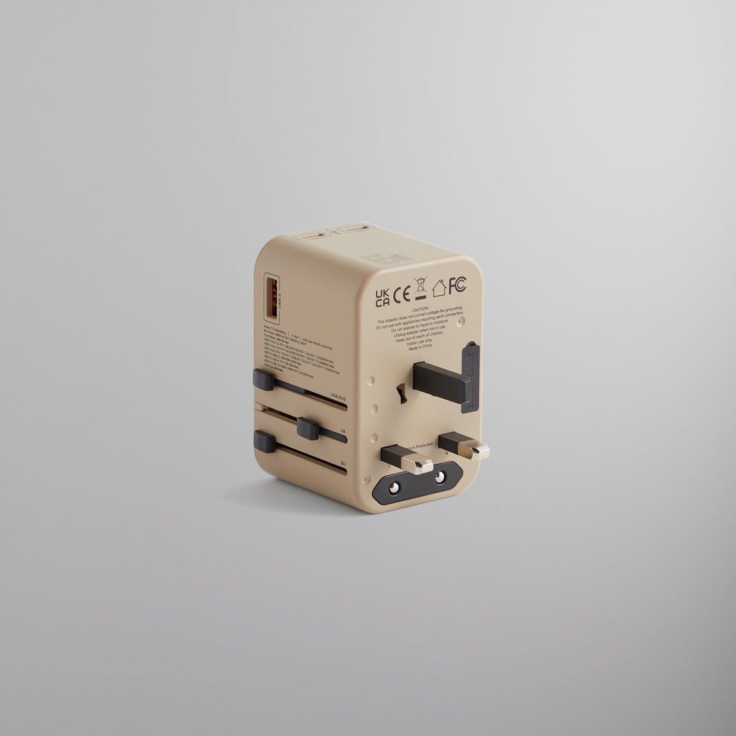 Men|Women Kith Kith for TUMI 65W Universal Power Adapter - Quicksand