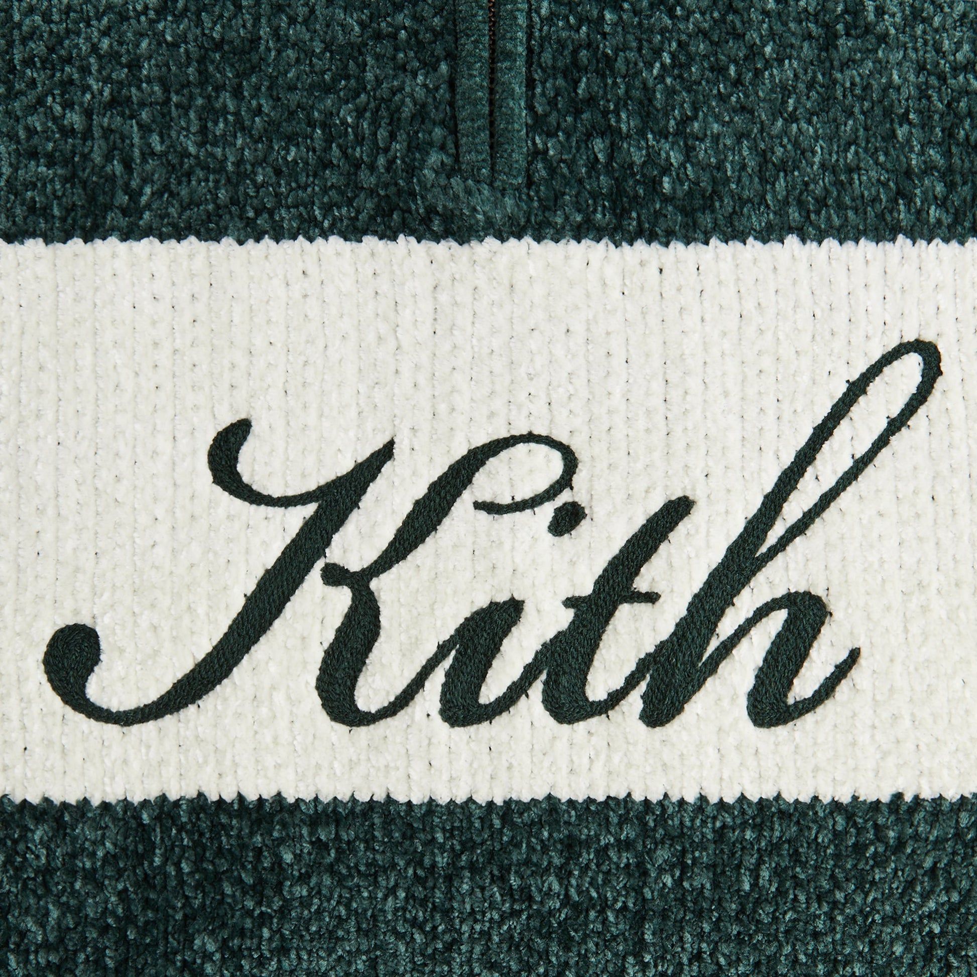 Women Kith Kith Women Hunter II Chenille Script Quarter Zip - Stadium