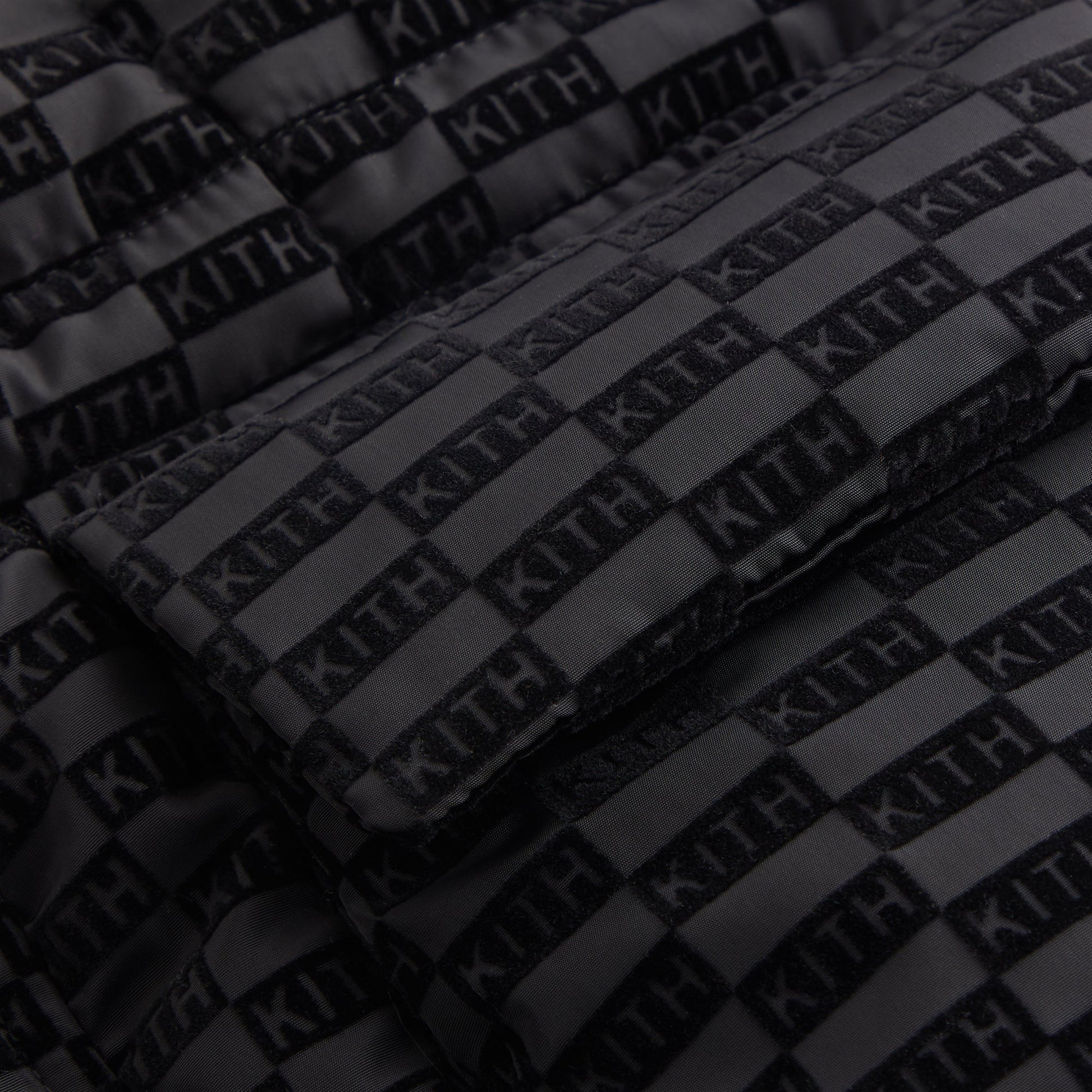 Kids Kith Kith Kids Flocked Puffer Coat - Black