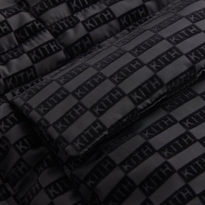 Kids Kith Kith Kids Flocked Puffer Coat - Black