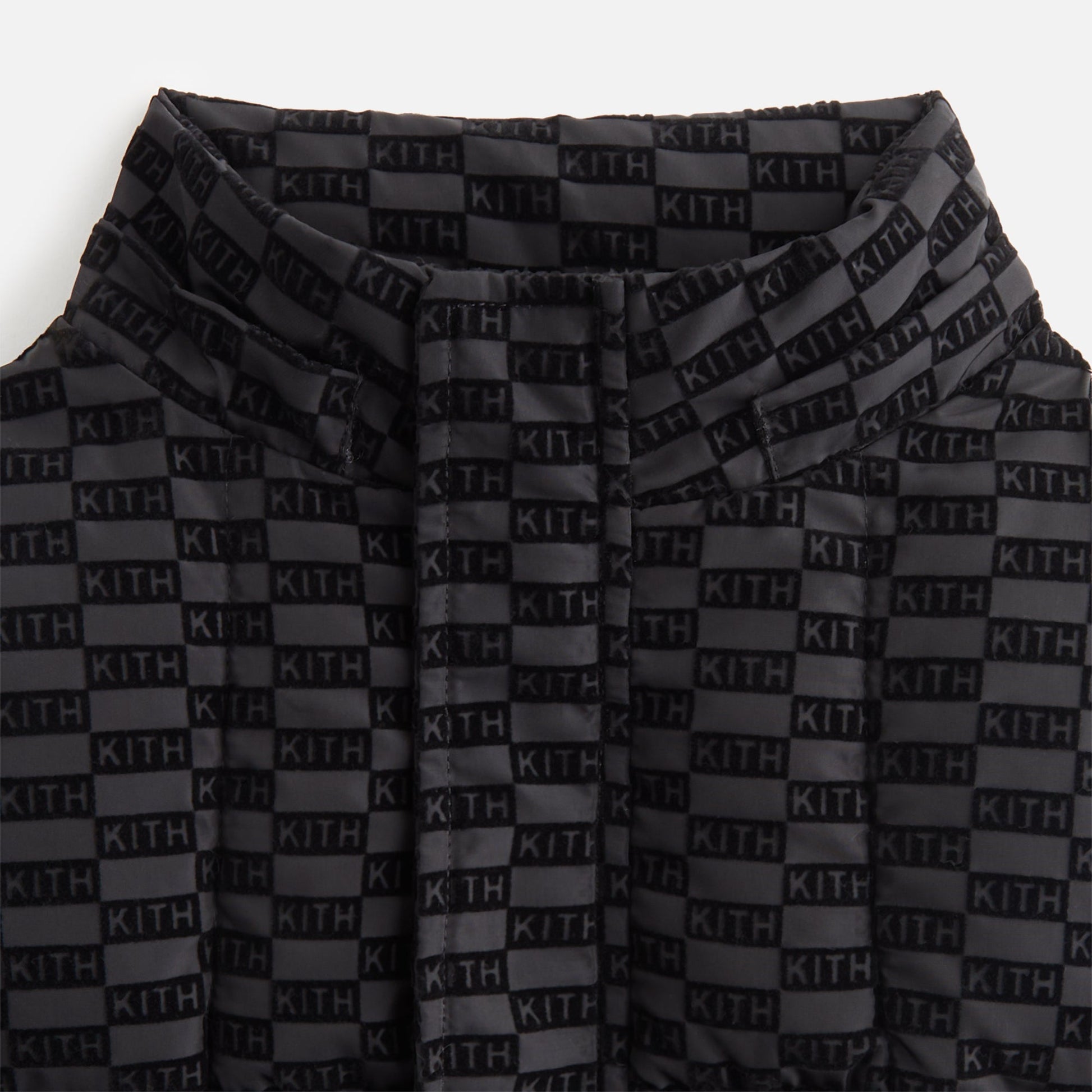 Kids Kith Kith Kids Flocked Puffer Coat - Black