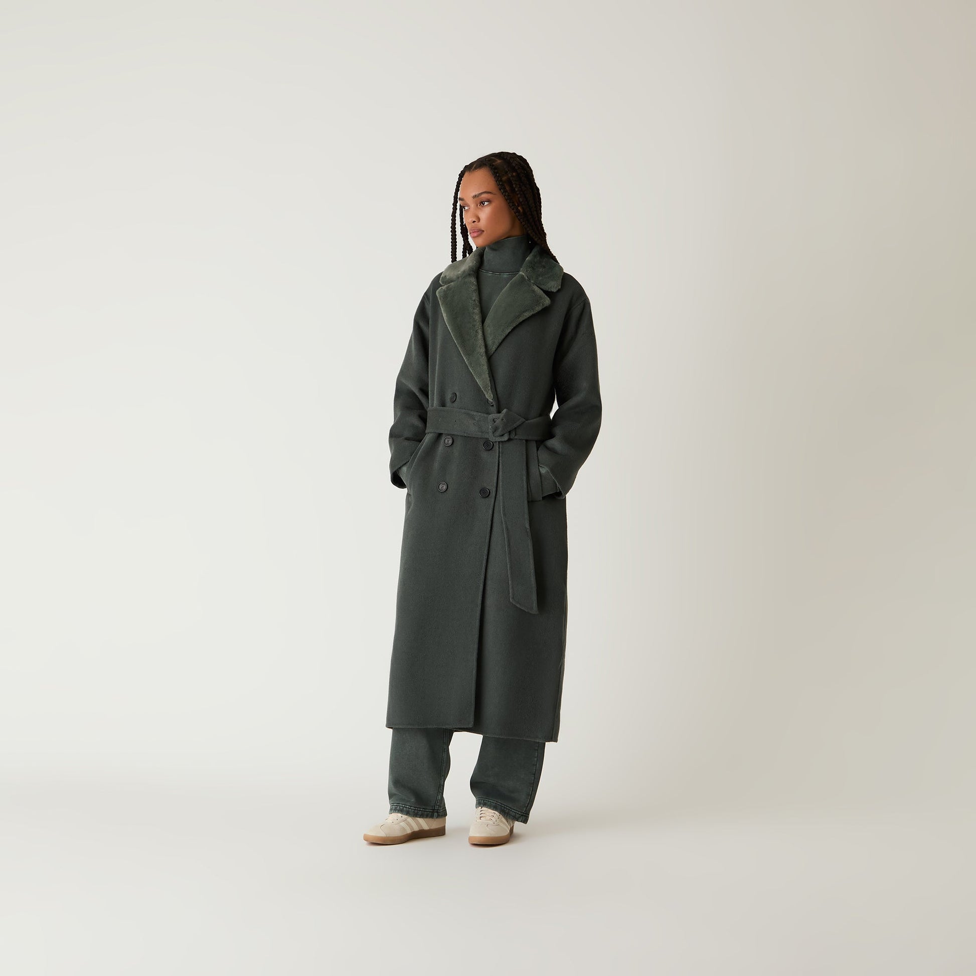 Women Kith Kith Women Farren Melton Trench Coat - Machine