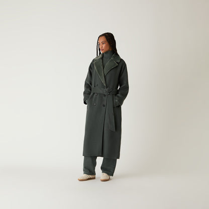 Women Kith Kith Women Farren Melton Trench Coat - Machine