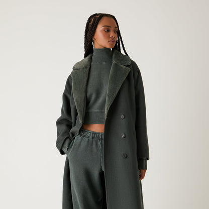 Women Kith Kith Women Farren Melton Trench Coat - Machine