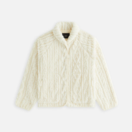 Women Kith Kith Women Grayson Cable Sherpa Jacket - Sandrift